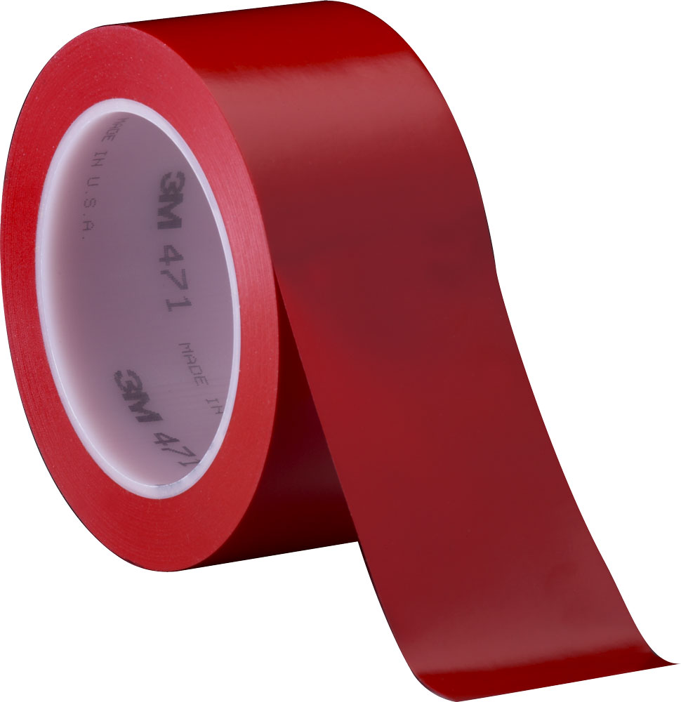 3M 471 vinylová páska na podlahu červená